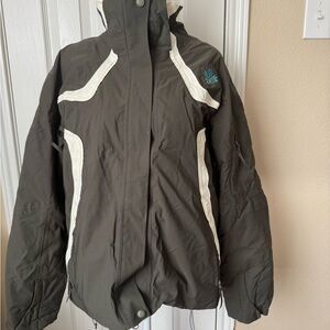 Rossignol Women's Olive and Cream Ski Jacket